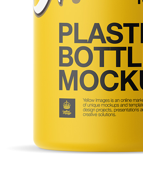 Matte Plastic Bottle Mockup