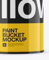 0,75L Glossy Paint Bucket Mockup