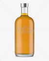 700ml Frosted Glass Whiskey Bottle Mockup