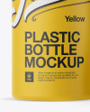 Matte Plastic Bottle With Carton Box & Case Mockup