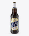 Amber Beer Bottle Mockup