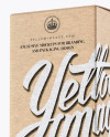 Kraft Paper Whisky Box Mockup - Halfside View