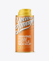 Matte Shaving Foam Bottle Mockup