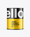 1L Metallic Paint Bucket Mockup