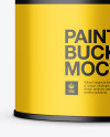 1L Metallic Paint Bucket Mockup