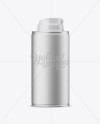 Metallic Shaving Foam Bottle Mockup