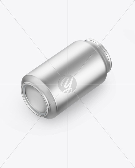 Matte Metallic Drink Can Mockup