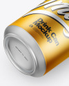 Matte Metallic Drink Can Mockup