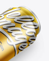 Matte Metallic Drink Can Mockup