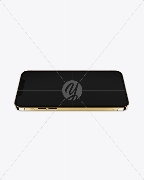 Apple iPhone 12 Pro Max Gold Mockup