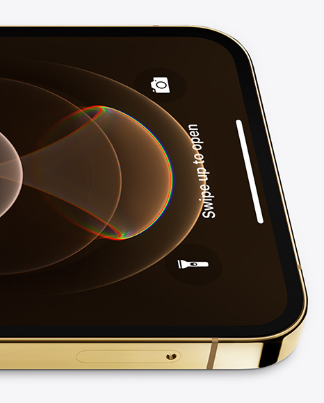 Apple iPhone 12 Pro Max Gold Mockup