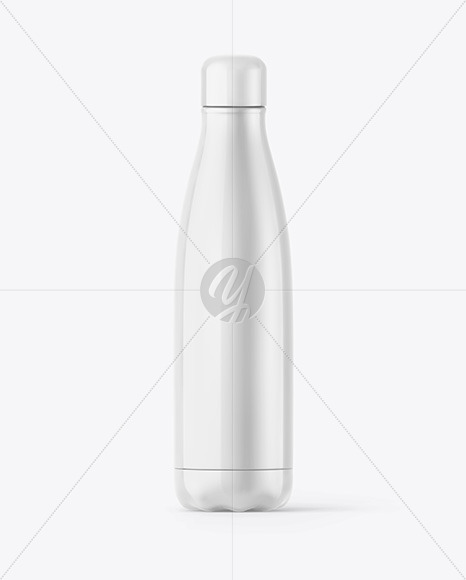 Glossy Plastic Bottle Mockup