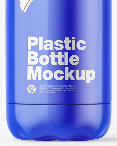 Glossy Plastic Bottle Mockup