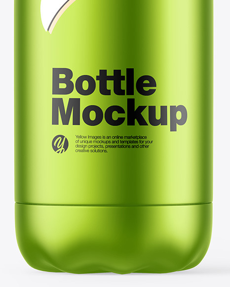 Metallic Bottle Mockup