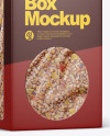 Paper Box With Muesli Mockup