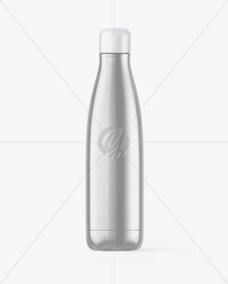 Metallic Thermo Bottle Mockup