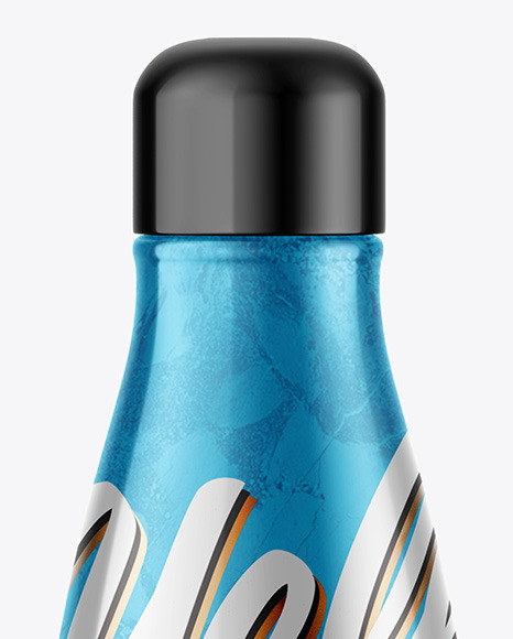 Metallic Thermo Bottle Mockup