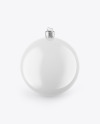 Glossy Christmas Ball Mockup