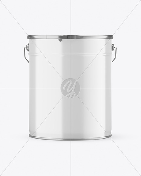 Glossy Paint Bucket Mockup