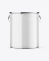 Glossy Paint Bucket Mockup