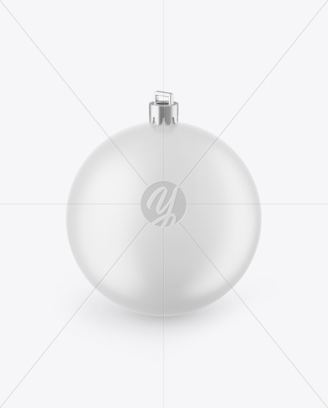 Matte Christmas Ball Mockup