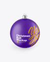 Matte Christmas Ball Mockup