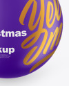 Matte Christmas Ball Mockup