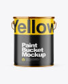 Matte Paint Bucket Mockup