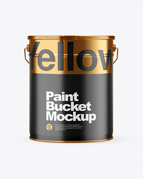 Matte Paint Bucket Mockup