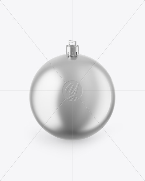 Metallic Christmas Ball Mockup