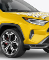 Compact Crossover SUV Mockup - Half Side View