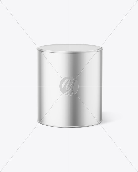 Metallic Paint Tin Can Mockup