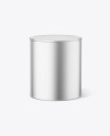 Metallic Paint Tin Can Mockup