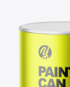 Metallic Paint Tin Can Mockup