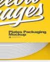 Plates in Packaging Mockup