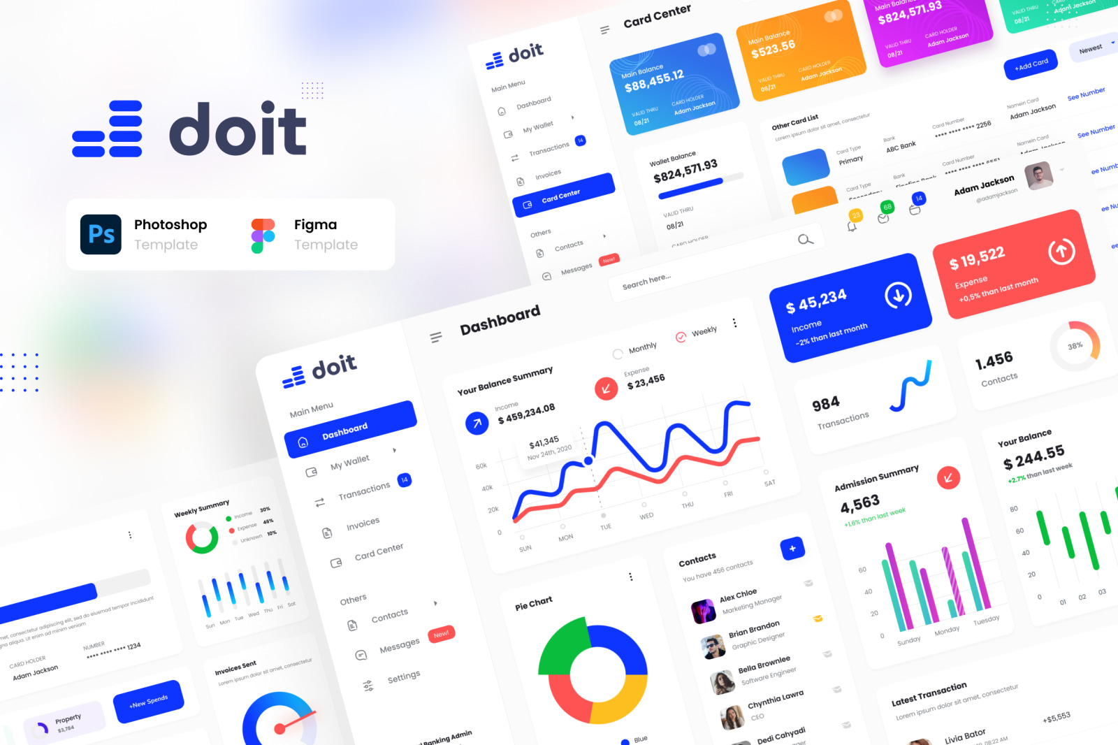 Doit - Personal Banking Admin Dashboard UI Template Doit - Personal Banking Admin Dashboard UI Template