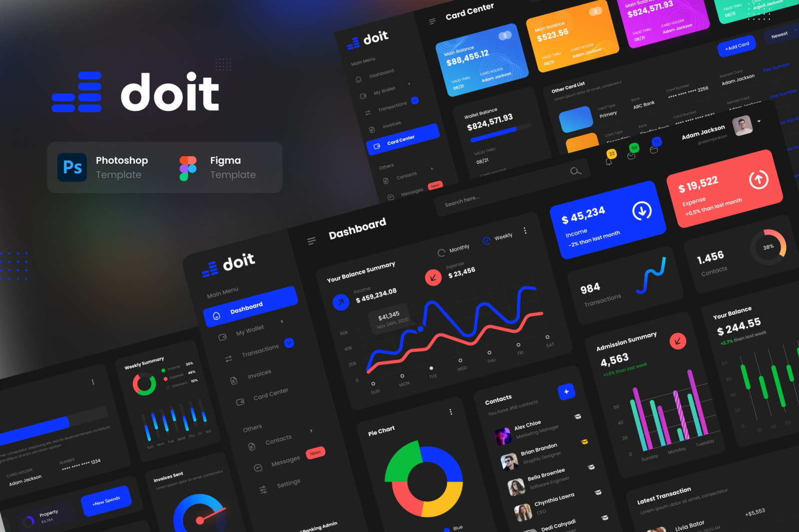 Doit - Personal Banking Admin Dashboard UI Template Doit - Personal Banking Admin Dashboard UI Template