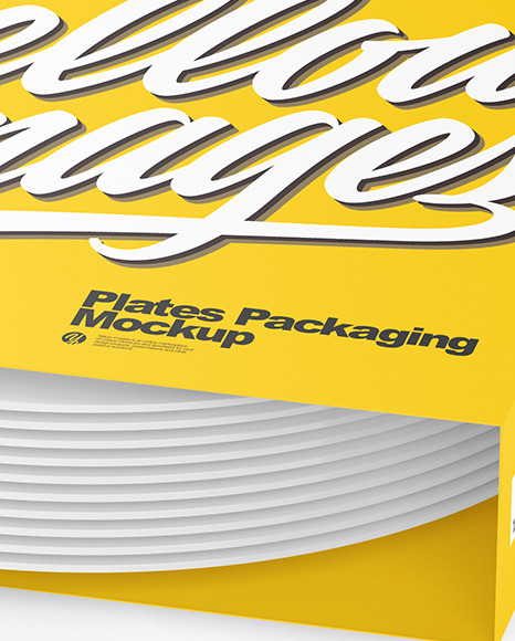 Plates Packaging Mockup