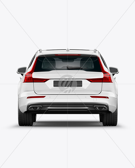 Station Wagon Mockup - Back View