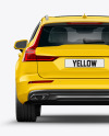 Station Wagon Mockup - Back View