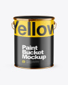 Matte Paint Bucket Mockup