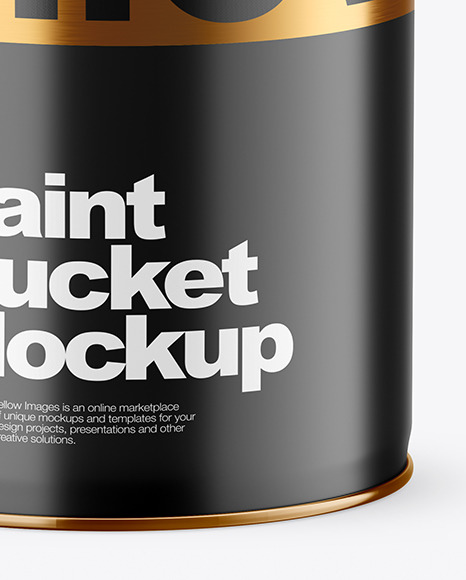 Matte Paint Bucket Mockup