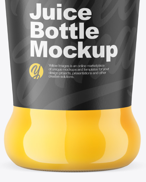 Orange Juice Bottle Mockup