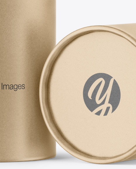 Kraft Paper Tube Mockup