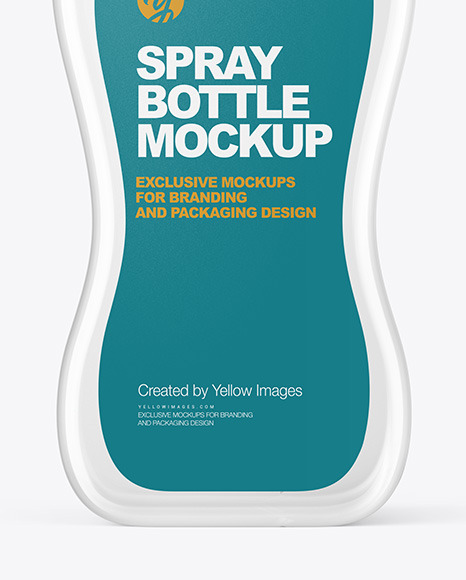 Clear Spray Bottle Mockup