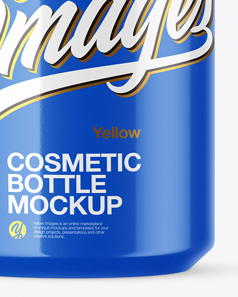 Glossy Cosmetic Spray Bottle Mockup