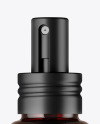 Dark Amber Glass Cosmetic Spray Bottle Mockup