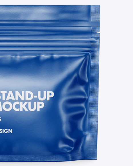 Glossy Stand-Up Pouch Mockup