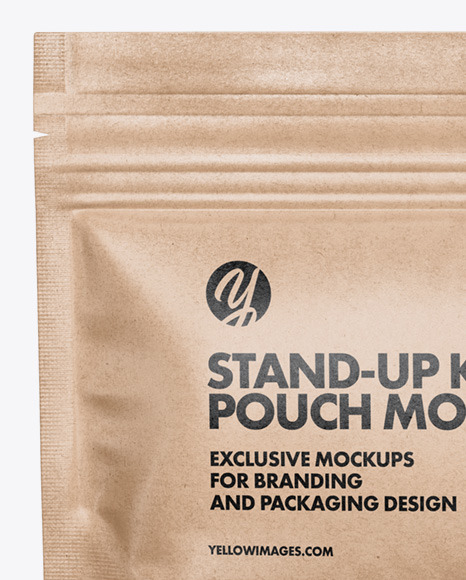 Kraft Stand-Up Pouch Mockup