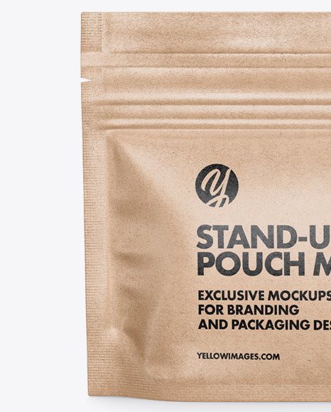 Kraft Stand-Up Pouch Mockup